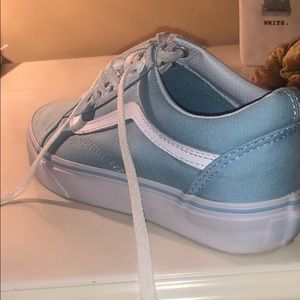 Blue pastel vans :))